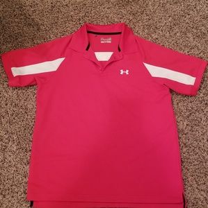 Mens under armour heat gear collared golf shirt